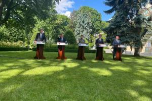 Макрон, Шольц та Драгі зустрілися у Києві з Зеленським: про що говорили