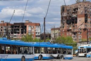 В Мариуполе уничтожена вся инфраструктура общественного транспорта, 90% не восстановить, - горсовет