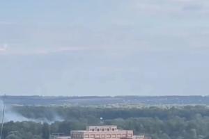 Над горсоветом Балаклеи поднят украинский флаг (видео)