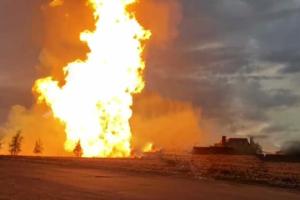 Поднялся 70-метровый огненный столб: на Харковщине взорвался газопровод