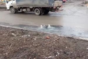 "У Маріуполі візуально помітно проблеми": по вулицях міста течуть смердючі ріки та б'ють каналізаційні фонтани