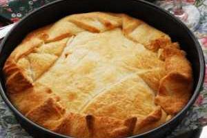Пирог с грибами и луком
