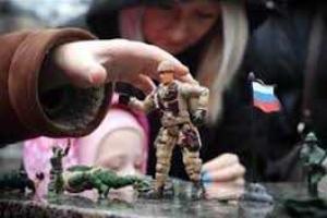  Малыши отправили российскому президенту солдатиков.