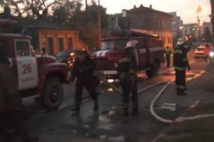 В Харькове случился пожар в двухэтажном жилом доме