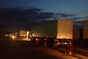 На Донбасс едет около 100 машин российского гумконвоя