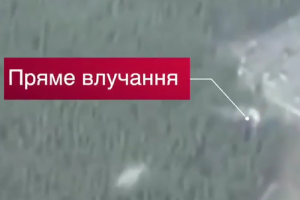 Появилось видео уничтожения танка на Луганщине