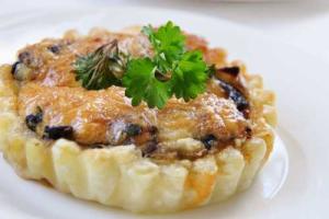 Tарталетки с грибами 