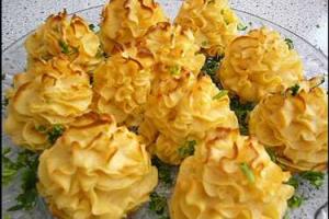 Розочки из картофельного пюре