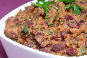 Лобио с грецкими орехами