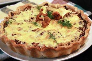 Пирог с картофелем и грибами