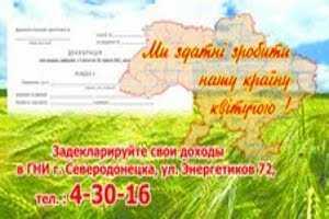 Предварительные итоги кампании декларирования доходов граждан в Северодонецке
