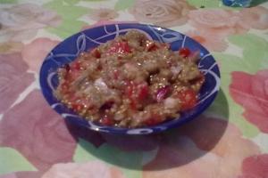 Икра из печеных баклажан