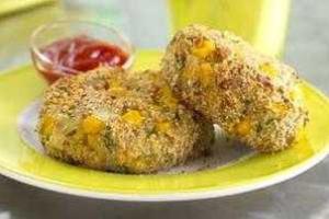 Рыбные котлеты с кукурузой