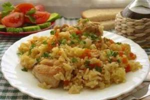 Плов с курицей
