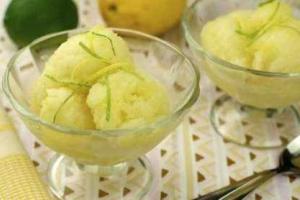 Лимонный сорбе