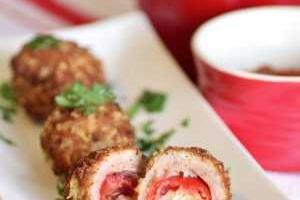 Фаршированные котлеты с помидорами и сыром