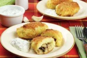 Картофельные зразы с грибами