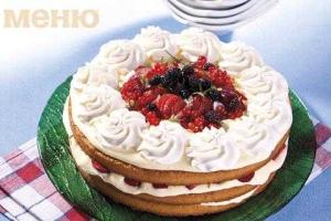 Торт с кремом муслин