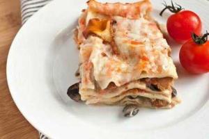 Лазанья с грибами