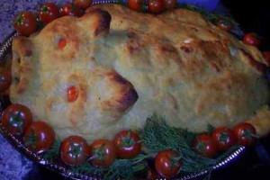 Картофельный поросенок с мясом