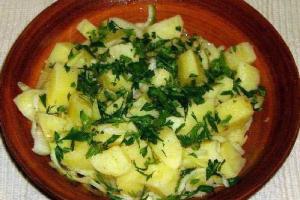 Салат из картофеля