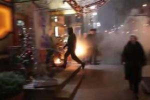 Во время шествия в честь Бандеры националисты атаковали Премьер Палас