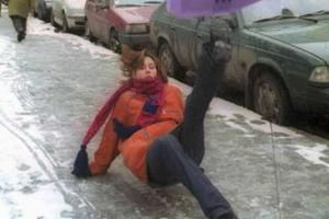 Травматизм во время гололеда