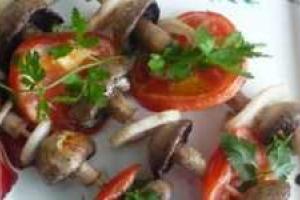 Шашлык из шампиньонов