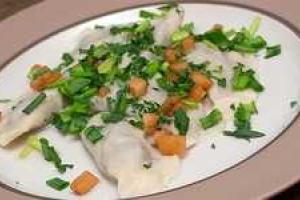 Вареники с гречкой и грибами