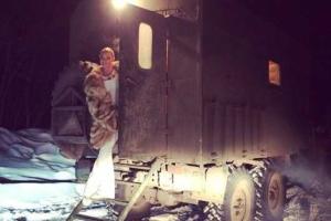 Волочковой привезли баню прямо в лес 