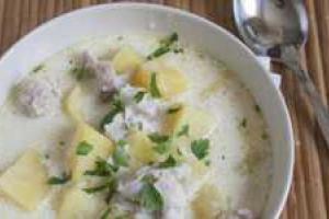 Рыбная похлебка со сливками