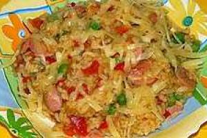 Ризотто с сосисками