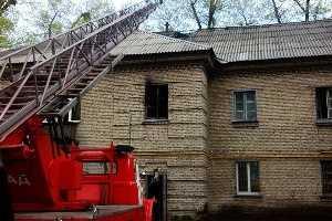 Пожар площадью 100 кв. м ликвидировали в Киеве