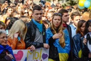 Луганские студенты выступили против раскола Украины