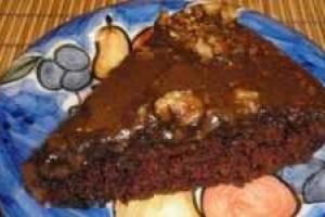 Быстрый какао-пирог