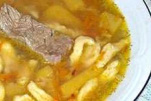 Суп с клёцками