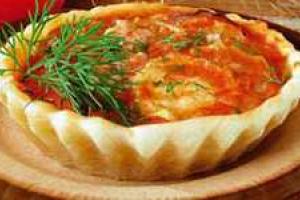 Тарталетки с овощами