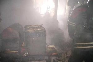 В Полтаве произошел пожар в 5-этажном жилом доме