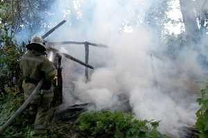 В Полтавской области ликвидировали 2 пожара, вызванные разрядами молнии
