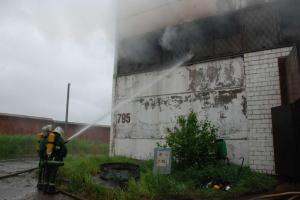 В Ивано-Франковской области ликвидировали пожар в цехе по изготовлению твердого топлива