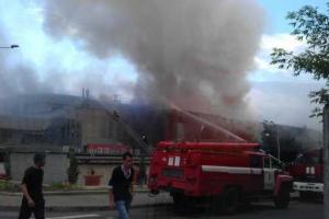 В Донецке горел дворец спорта "Дружба"