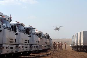 Красный Крест приступил к осмотру российского гуманитарного груза