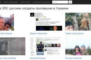 В сети появился сайт "Груз 200: российские солдаты, пропавшие в Украине"