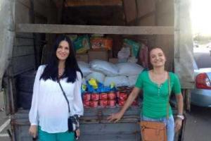 Маша Ефросинина помогла переселенцам из зоны АТО