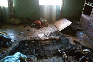 Во время пожара в Мелитопольском районе спасли мужчину