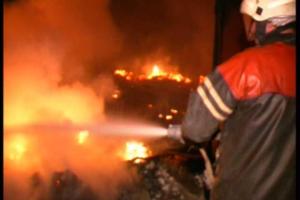 Во время пожара на Харьковщине пострадал мужчина