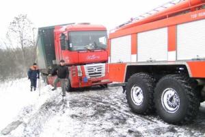 Запорожскую область накрыл снегопад