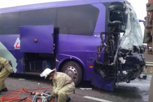 Спасатели деблокировали диспетчера автобуса из искореженного транспортного средства на Киевщине