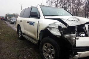 В Константиновке в ДТП попал автомобиль миссии ОБСЕ