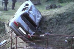 В Запорожье водитель «Ланоса» влетел в кювет под мостом Преображенского